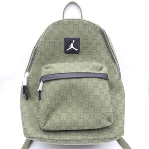 Jordan Monogram Backpack Olive Green Jumpman 23 Logo Bag MA0758-EF9